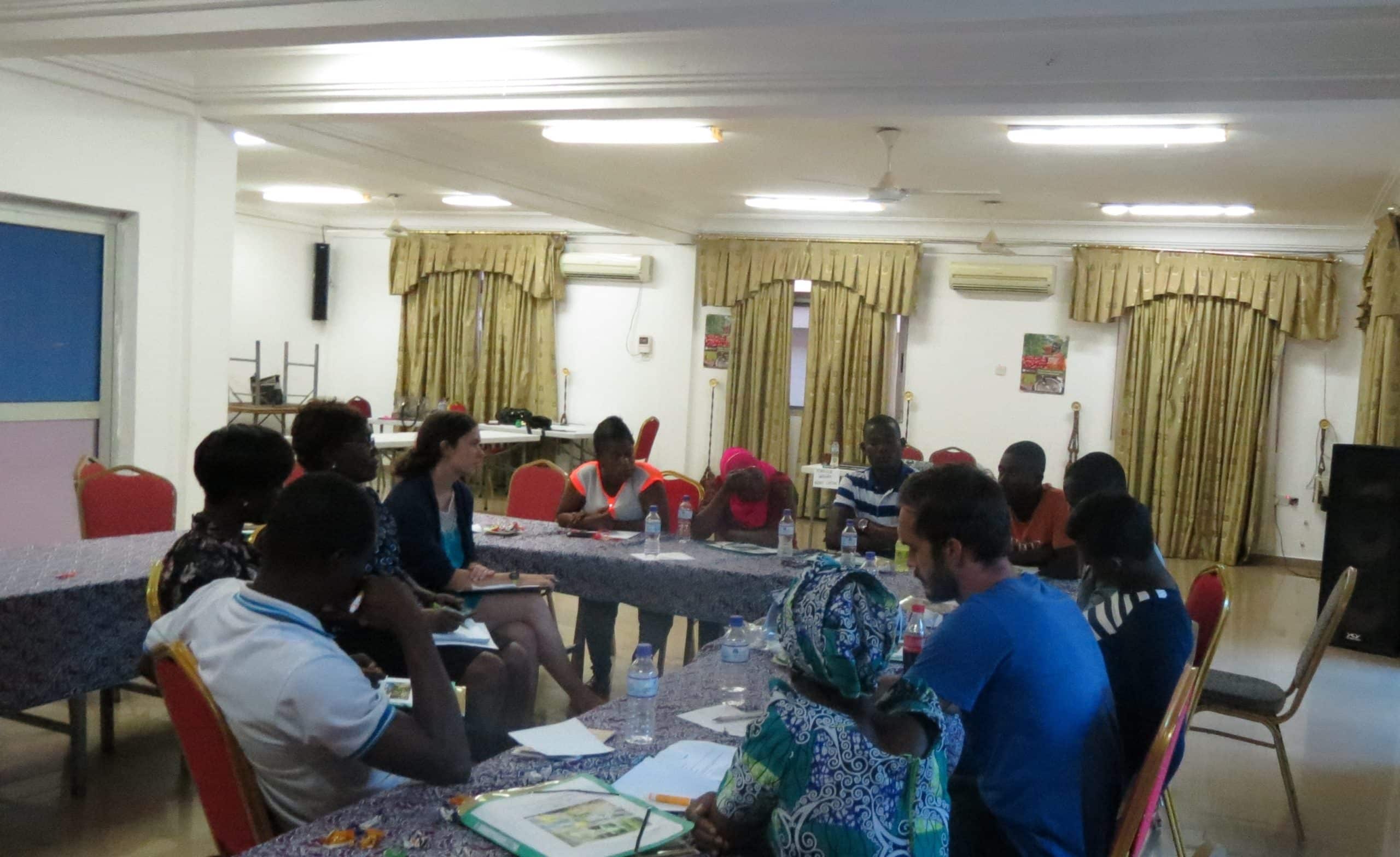 A focus group of youth leaders in agriculture in Tamale, Ghana.